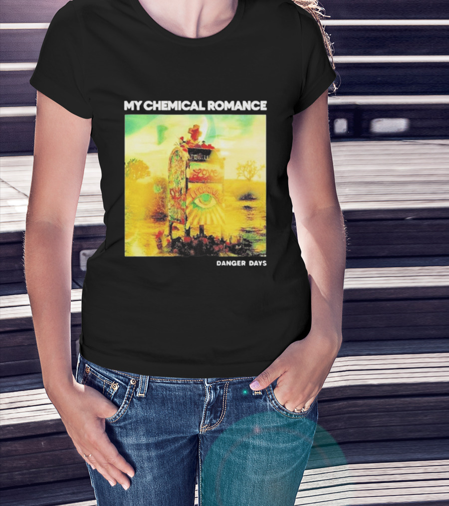 My Chemical Romance Danger Days Album Art Neon Desert Mailbox T-Shirt