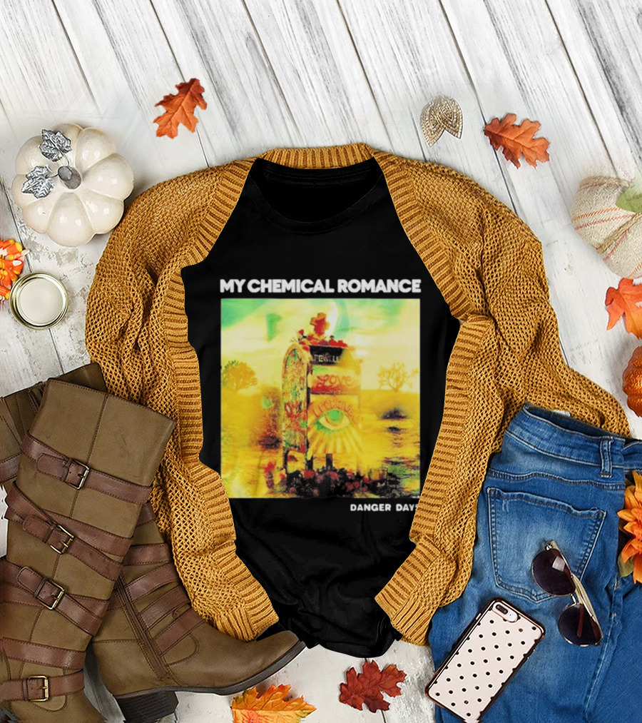 My Chemical Romance Danger Days Album Art Neon Desert Mailbox T-Shirt