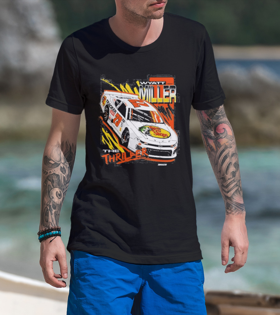 Wyatt Miller Racing Thriller 2026 Late Model Stock Bass Pro T-Shirt