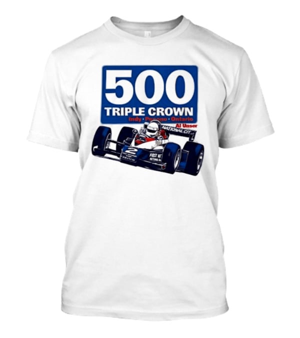 500 Triple Crown Al Unser Indy Pocono Ontario Racing T-Shirt