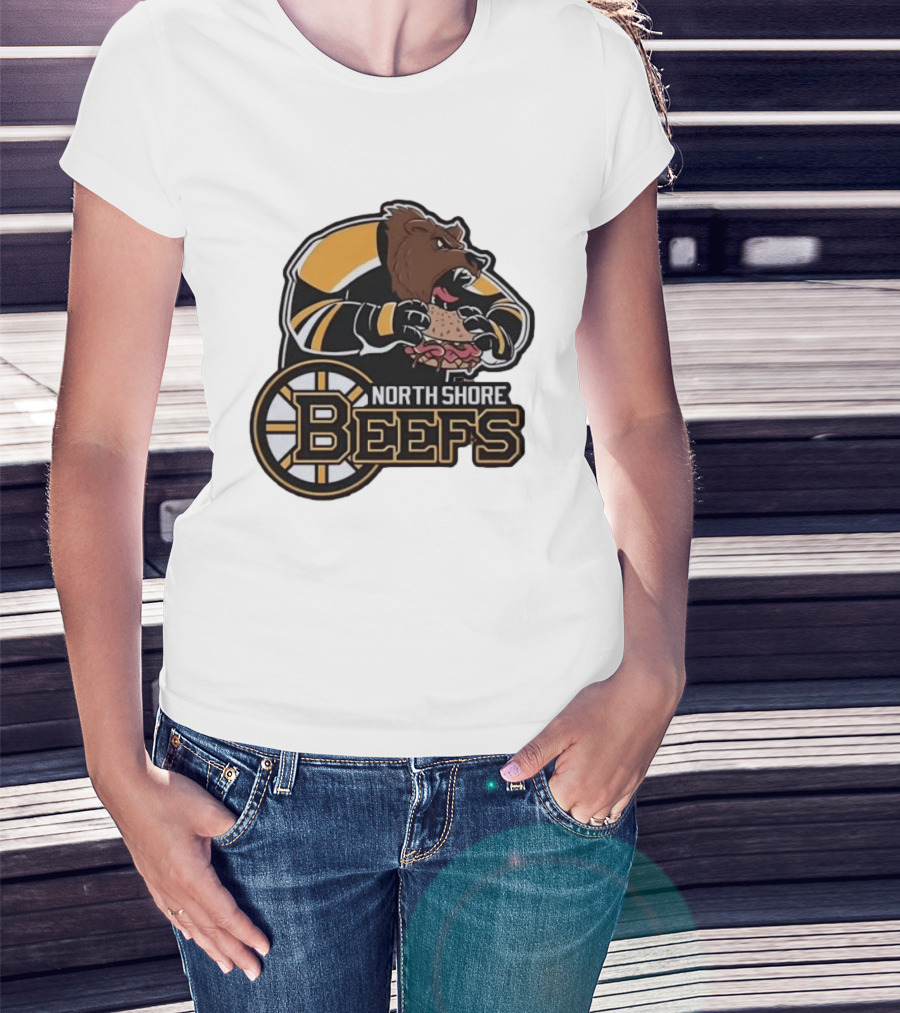 Boston Bruins North Shore Beefs Bear Sandwich T-Shirt