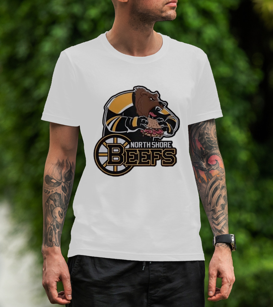 Boston Bruins North Shore Beefs Bear Sandwich T-Shirt