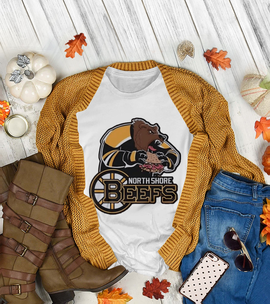 Boston Bruins North Shore Beefs Bear Sandwich T-Shirt