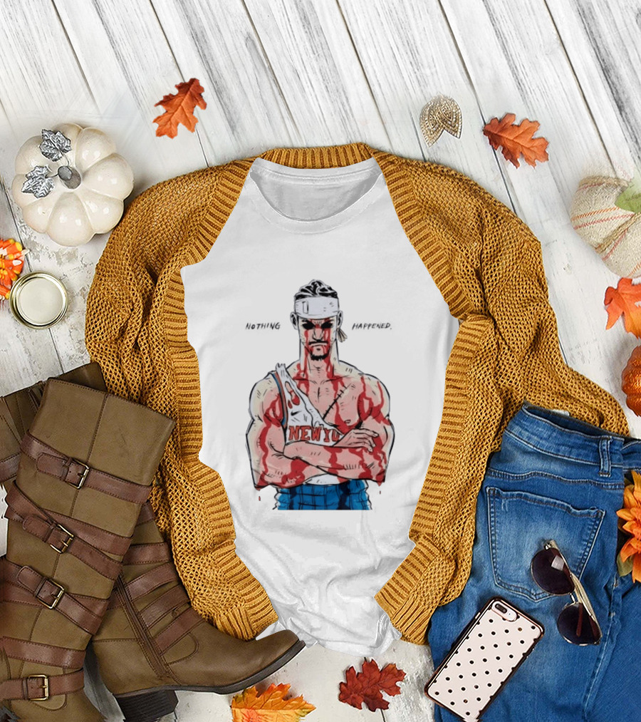 Roronoa Zoro Knicks Nothing Happened Crossover with Josh Hart T-Shirt