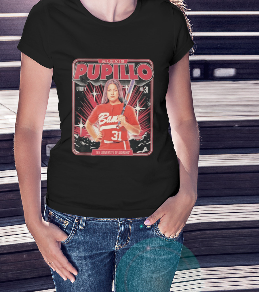 Alexis Pupillo 31 Alabama Crimson Tide Softball University Of Alabama Utility T-Shirt