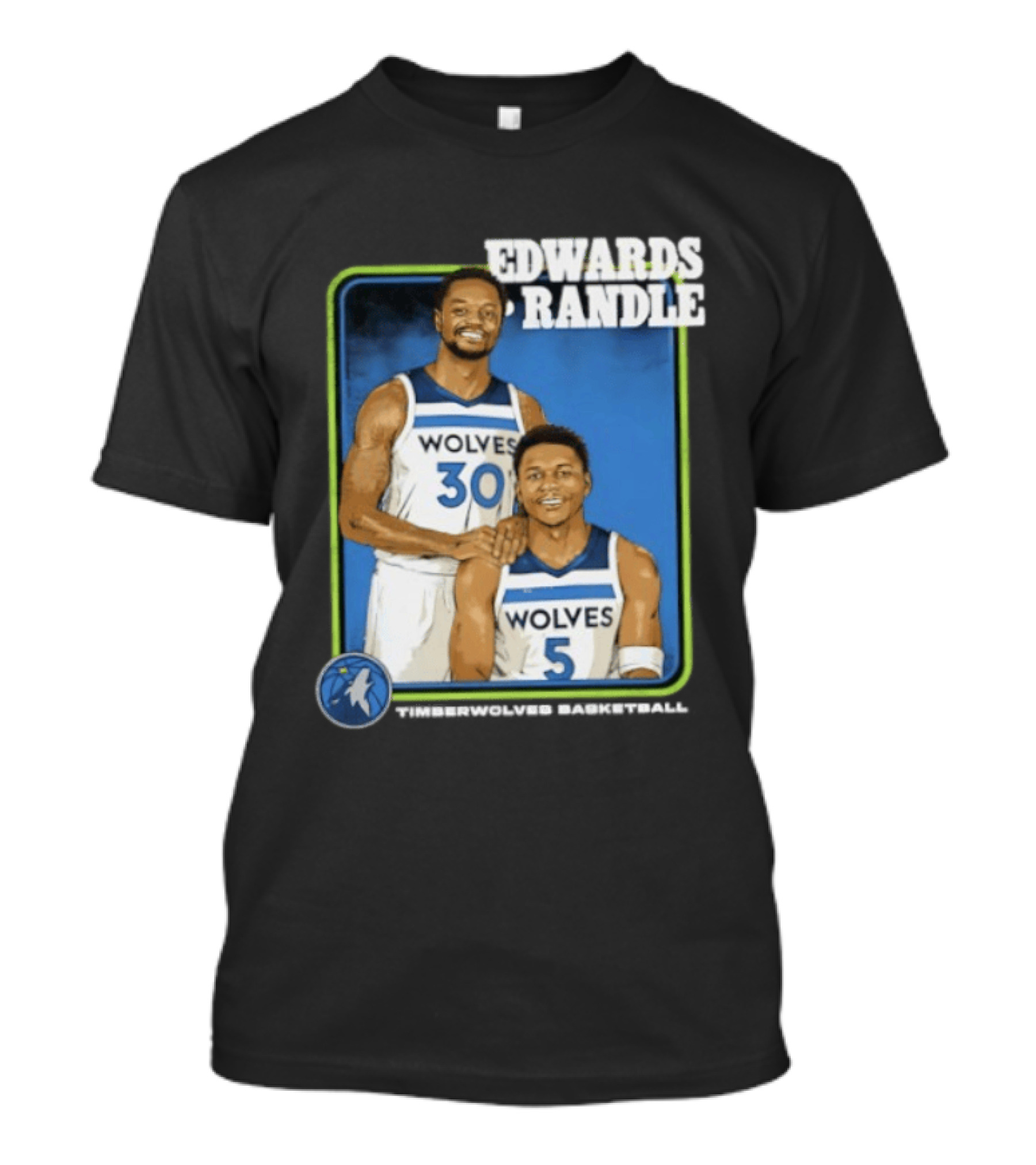 Edwards Randle Wolves 30 5 Basketball Duo T-Shirt