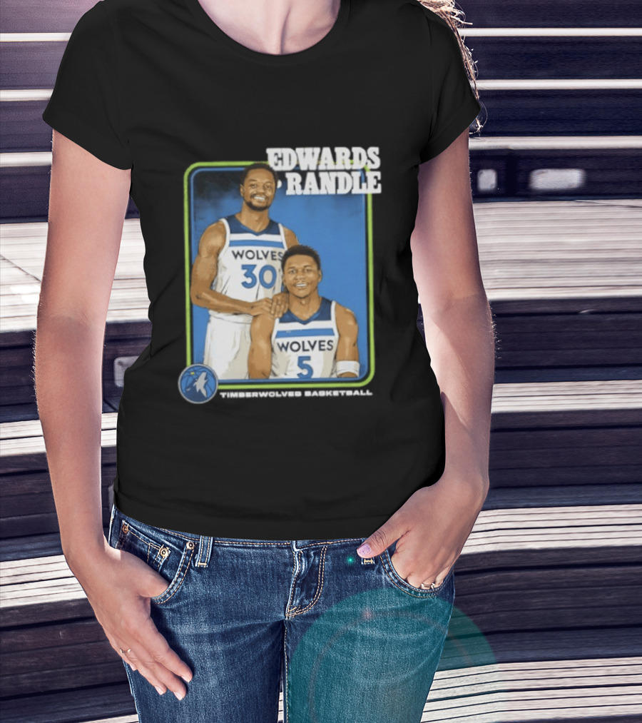 Edwards Randle Wolves 30 5 Basketball Duo T-Shirt
