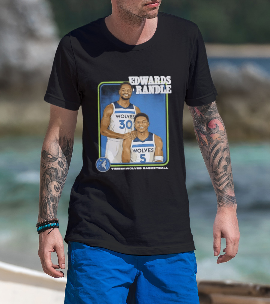Edwards Randle Wolves 30 5 Basketball Duo T-Shirt
