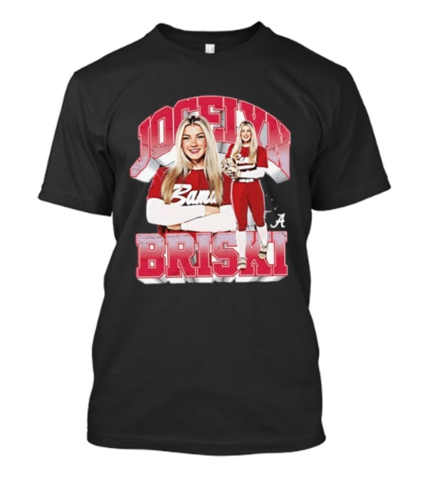 Jocelyn Briski Alabama Bama Crimson Tide Softball 90s Bootleg T-Shirt