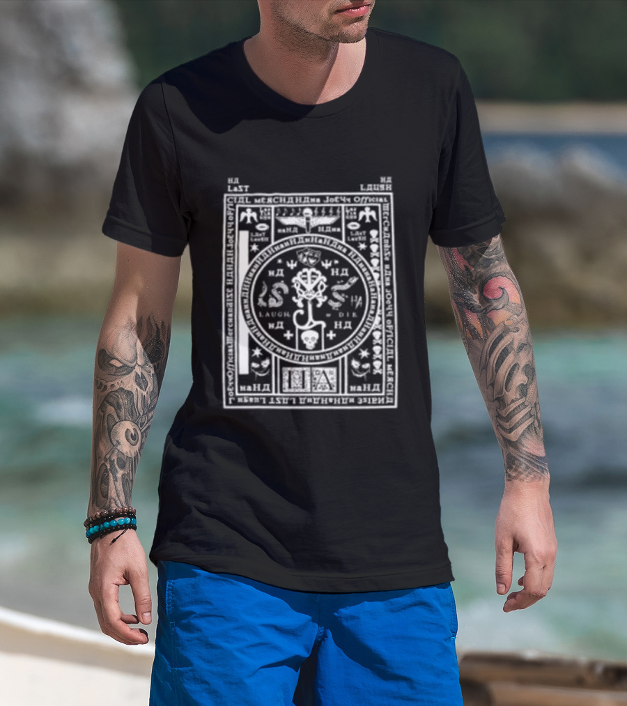 Joeyy Last Laugh Tarot Styled Symbolic T-Shirt