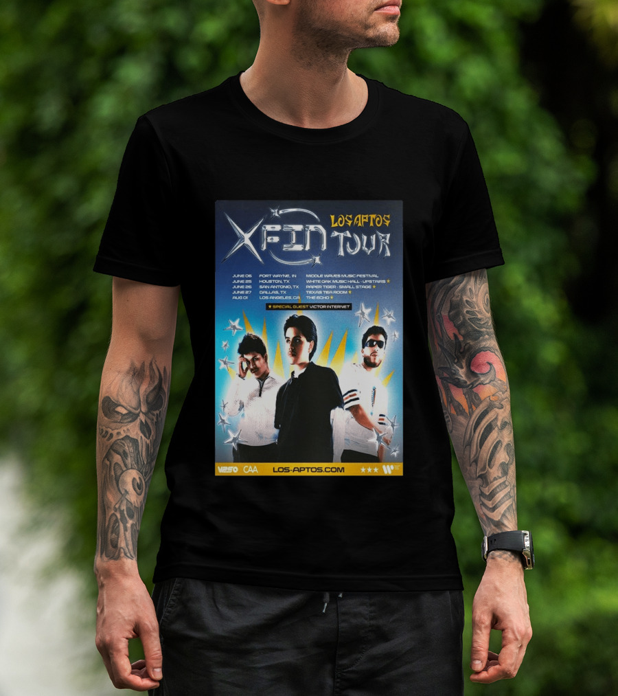 Los Aptos X Fin Tour 2026 Special Guest Victor Internet T-Shirt