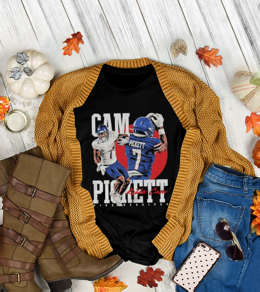 Cam Pickett Killa Cam Kansas Jayhawks Wide Receiver Football T-Shirt