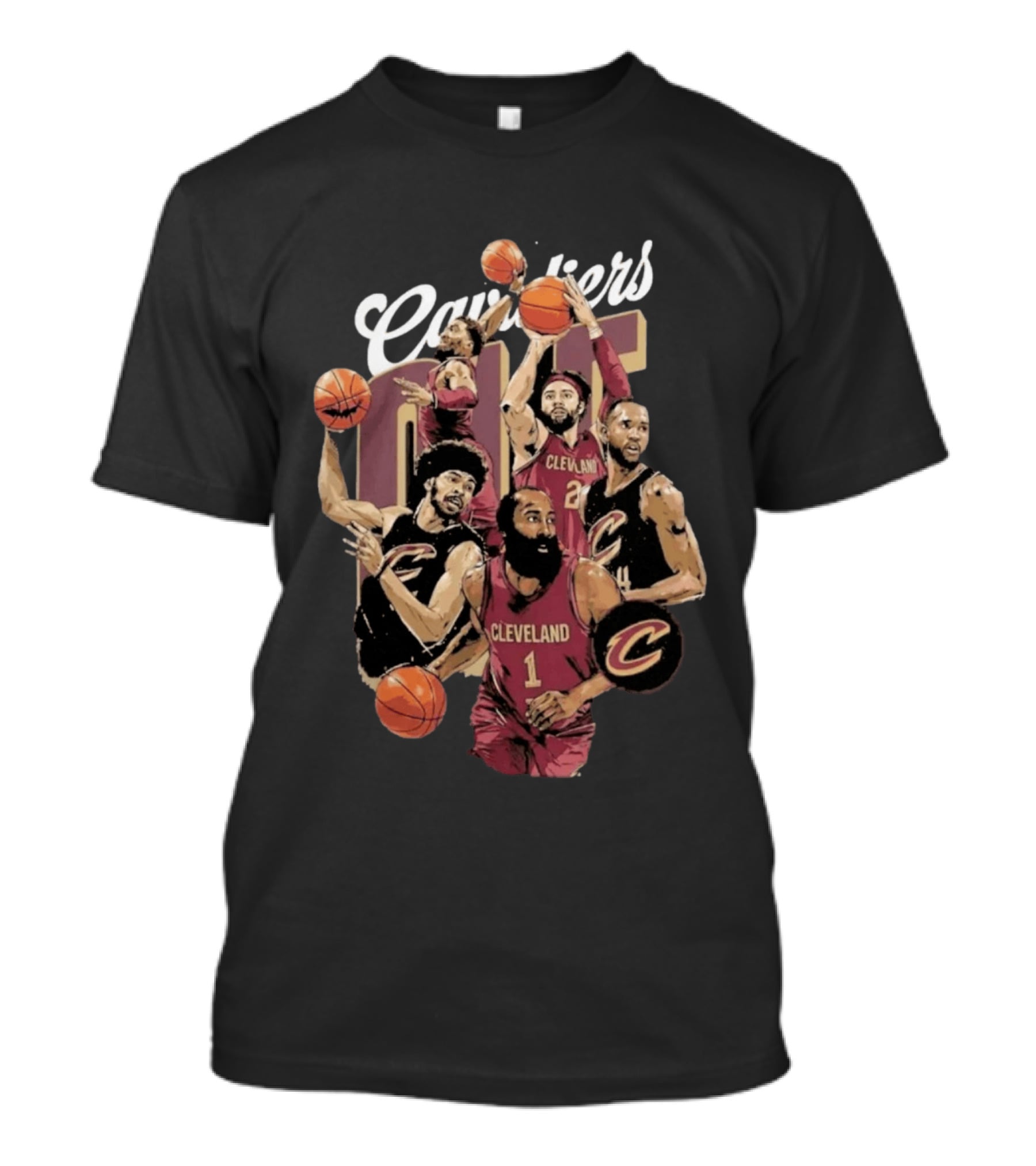 Cleveland Cavaliers NBA Basketball Star Players T-Shirt