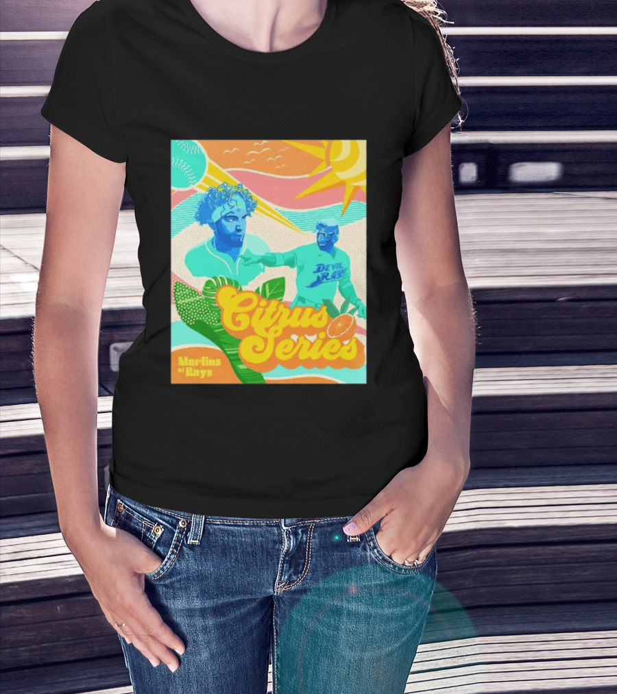 Citrus Series Miami Marlins Tampa Bay Devil Rays T-Shirt