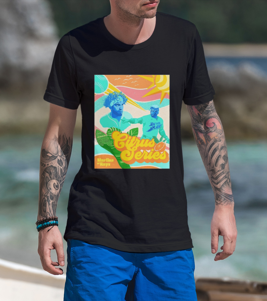 Citrus Series Miami Marlins Tampa Bay Devil Rays T-Shirt