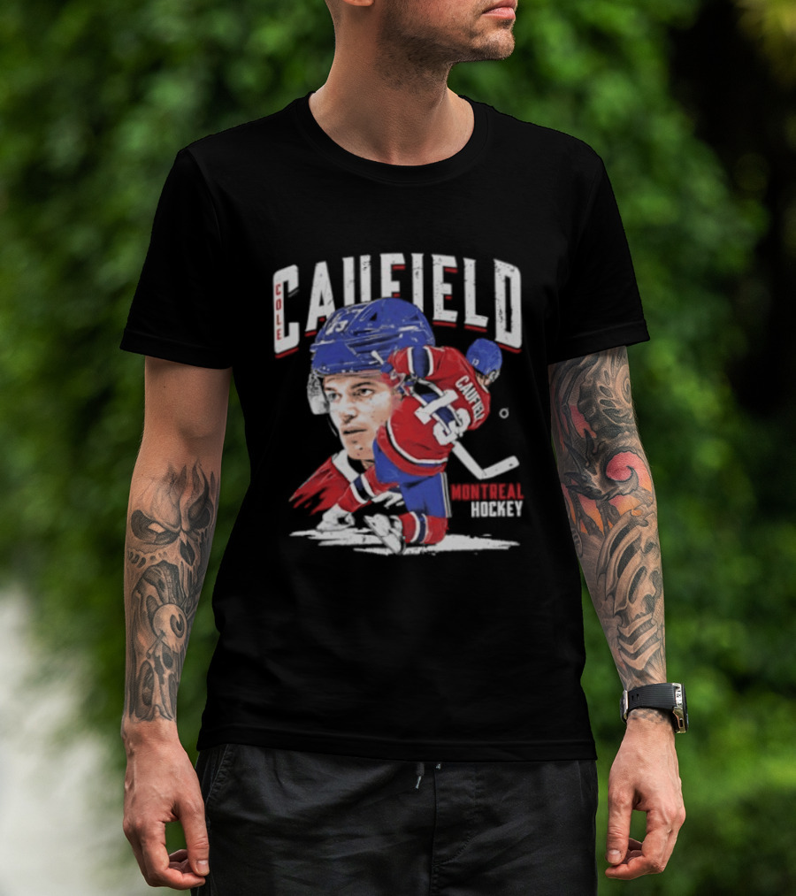 Cole Caufield Montreal Canadiens Hockey 22 Player Dynamic Action T-Shirt