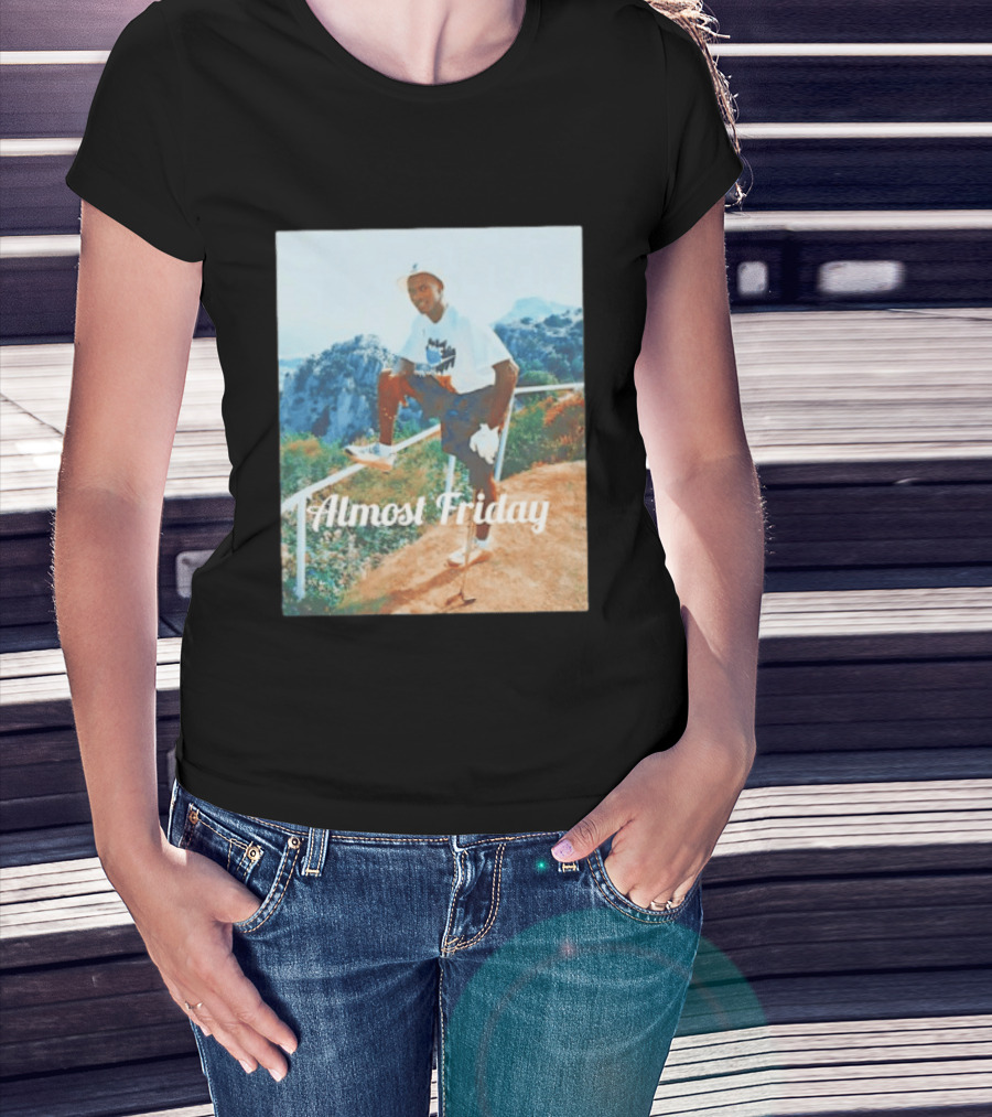 Michael Jordan Golfing Almost Friday Scenic View T-Shirt