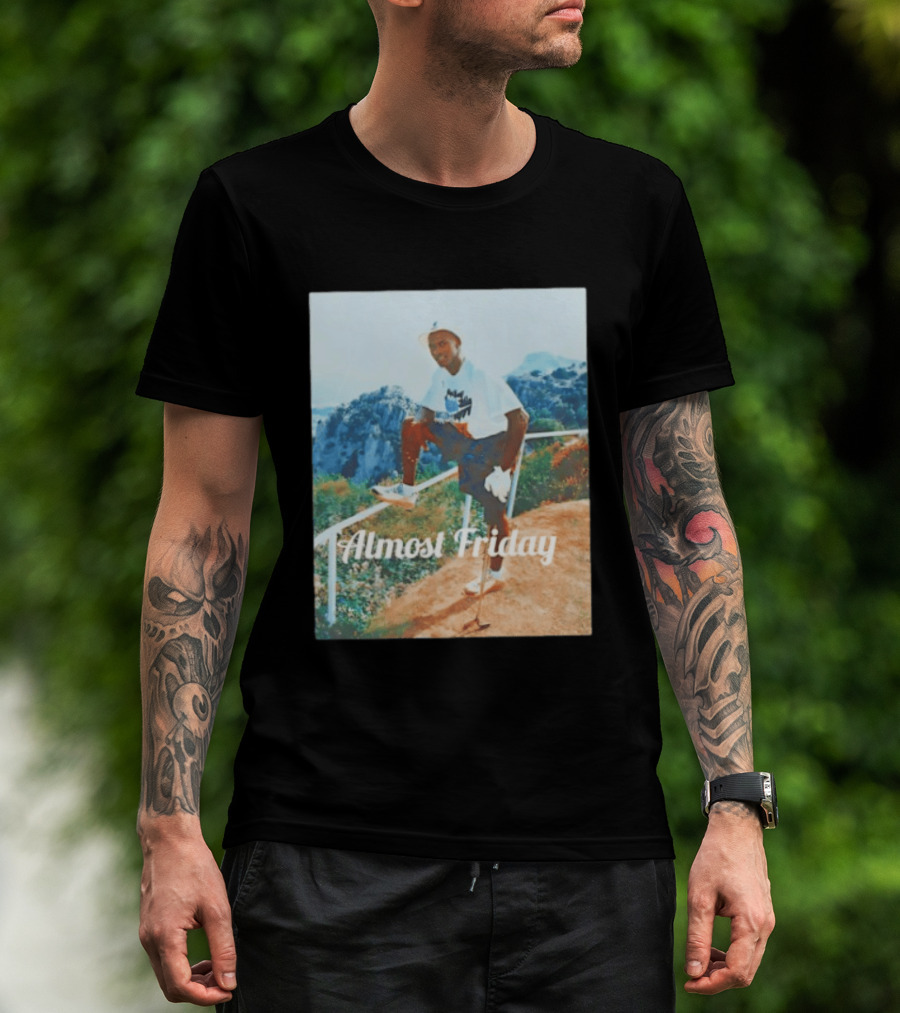 Michael Jordan Golfing Almost Friday Scenic View T-Shirt