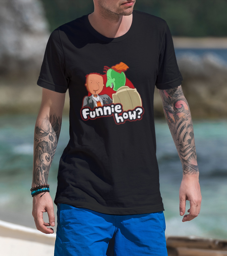 Doug Funnie Funny How Animated Series Characters Meeting T-Shirt