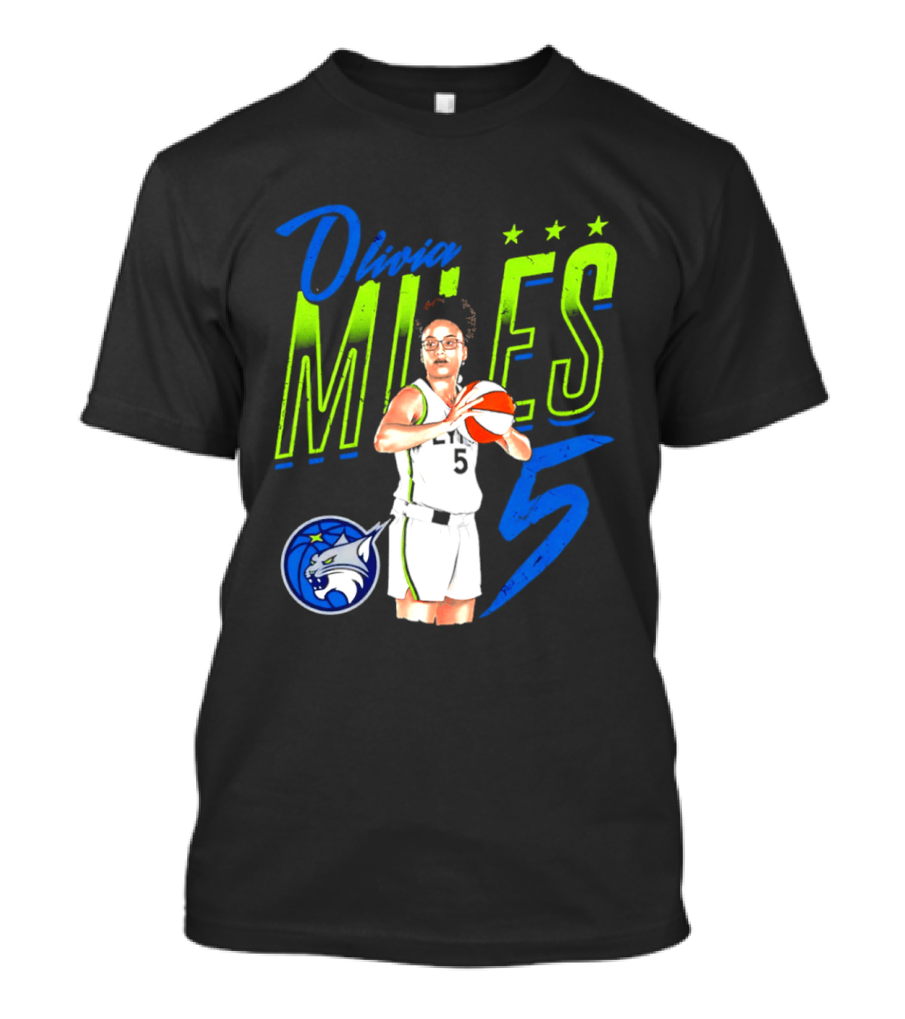 Olivia Miles Minnesota Lynx 5 Star Player T-Shirt