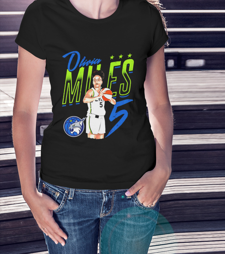Olivia Miles Minnesota Lynx 5 Star Player T-Shirt