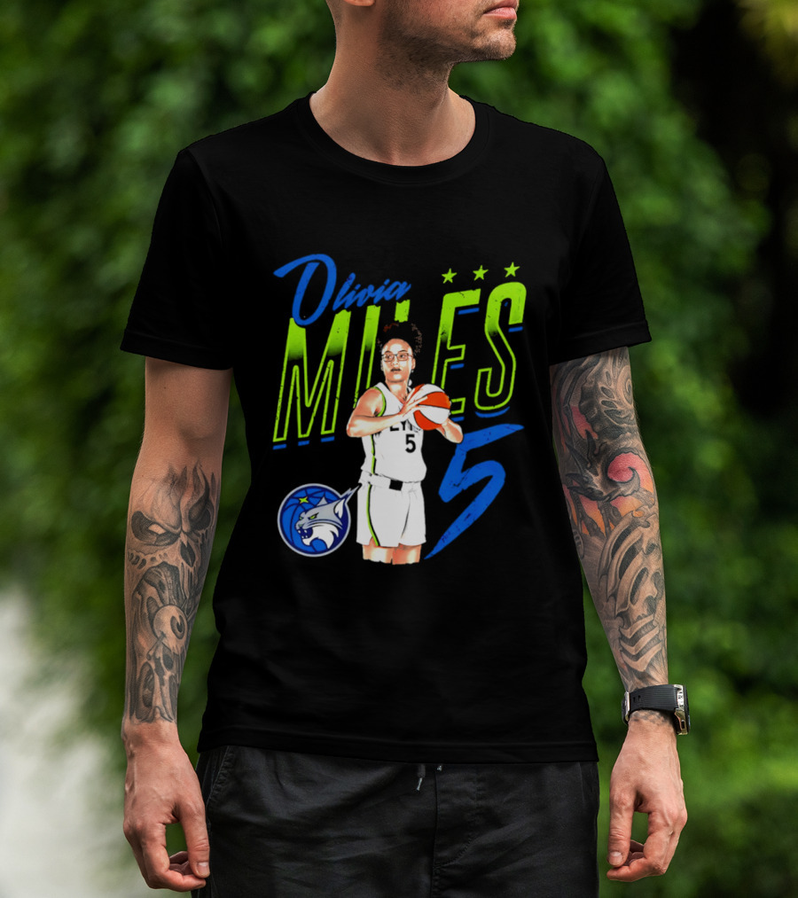 Olivia Miles Minnesota Lynx 5 Star Player T-Shirt
