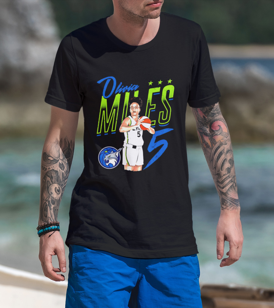 Olivia Miles Minnesota Lynx 5 Star Player T-Shirt