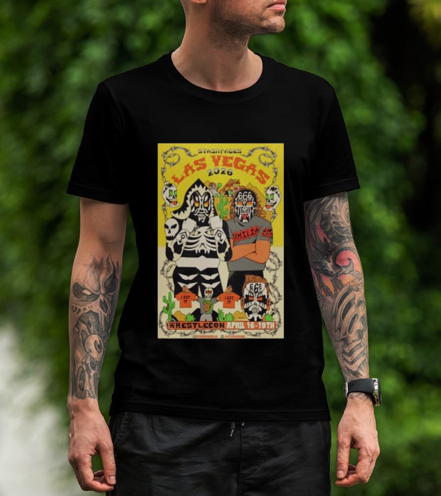 Stashpages Las Vegas 2026 Wrestlecon April 16 19 Featuring Amelia 666 And Park T-Shirt