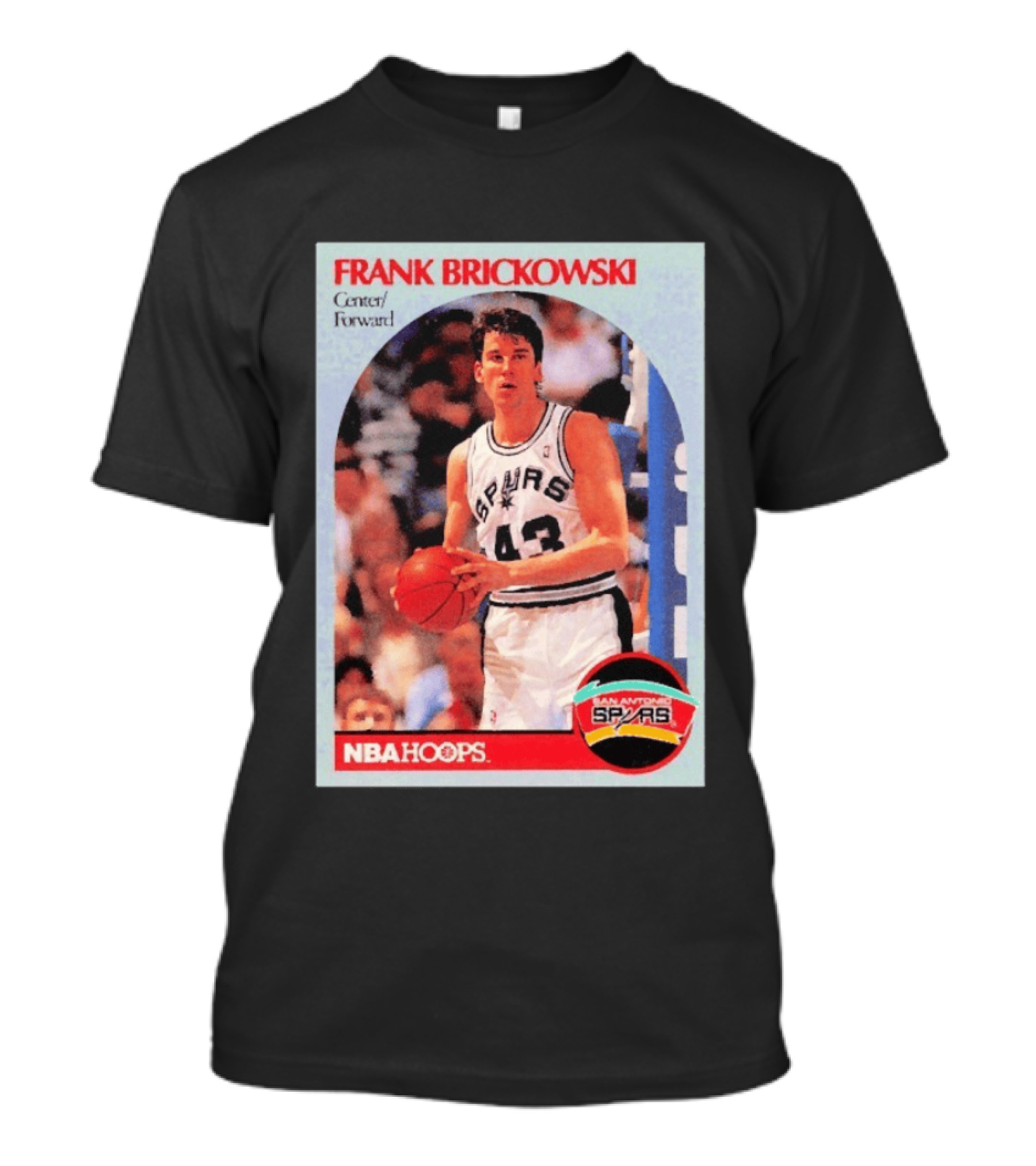 Frank Brickowski Center Forward San Antonio Spurs NBA Hoops T-Shirt