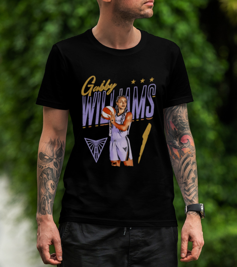 Gabby Williams 1 Golden State Valkyries Basketball Pose T-Shirt