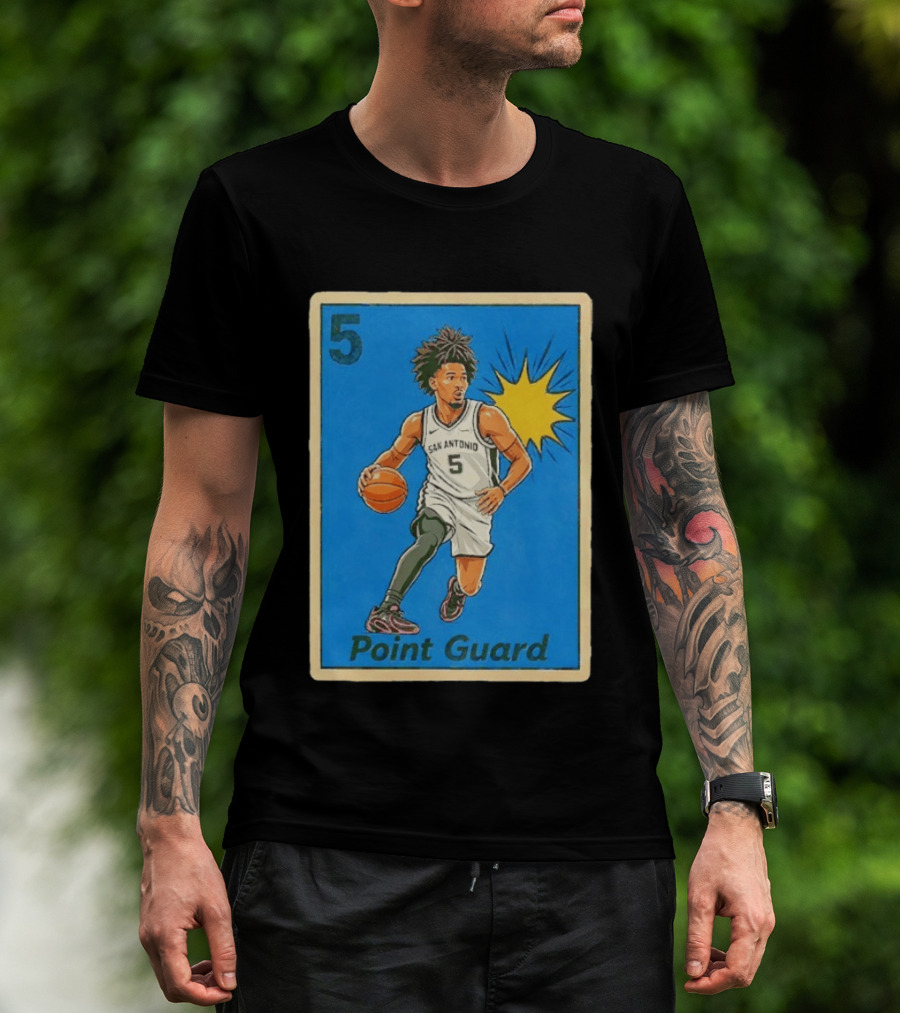 San Antonio Spurs Point Guard Stephon Castle 5 T-Shirt