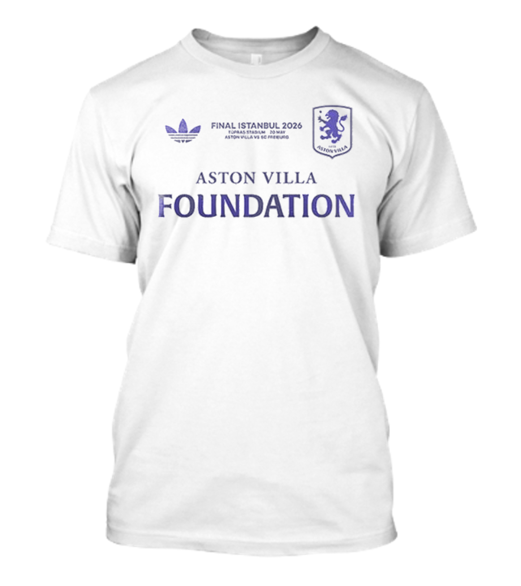 Aston Villa Foundation Final Istanbul 2026 Europa Winners T-Shirt