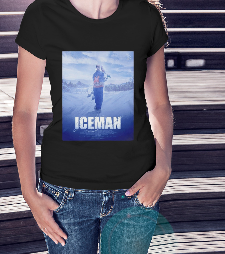 ICEMAN By Drake Featuring Saint Justin OVO Collaboration 2025 Winter Snowy Landscape T-Shirt