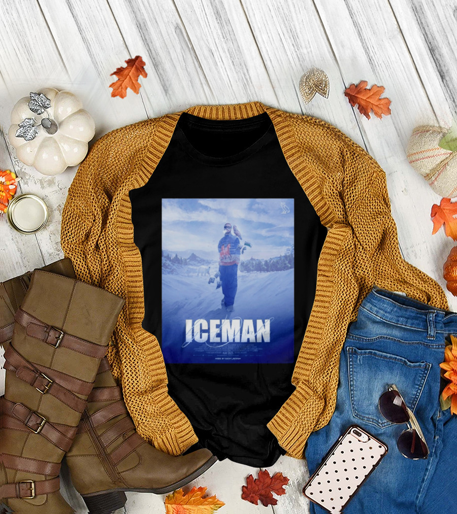ICEMAN by Drake Featuring Saint Justin OVO Collaboration 2025 Winter Snowy Landscape T-Shirt