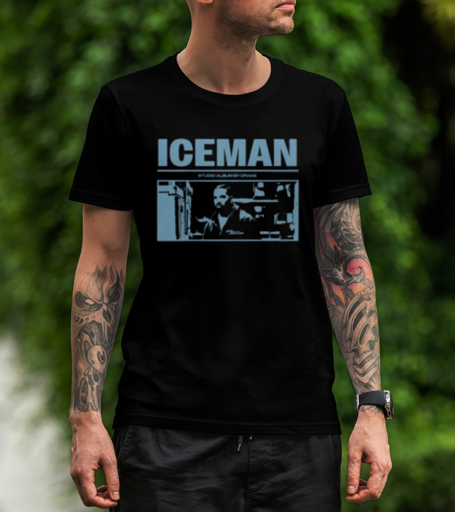 ICEMAN Studio Album By Drake Blueprint T-Shirt