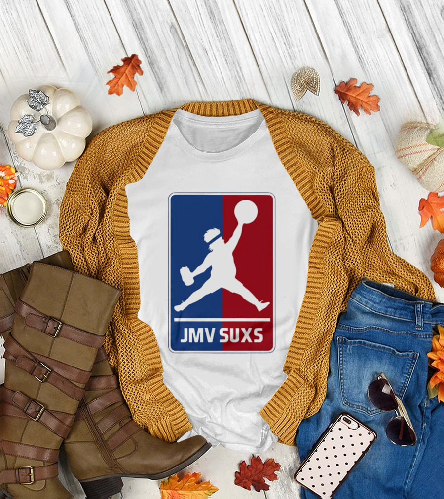 JMV SUXS MLB Jumpman Overweight Baseball Pitcher T-Shirt