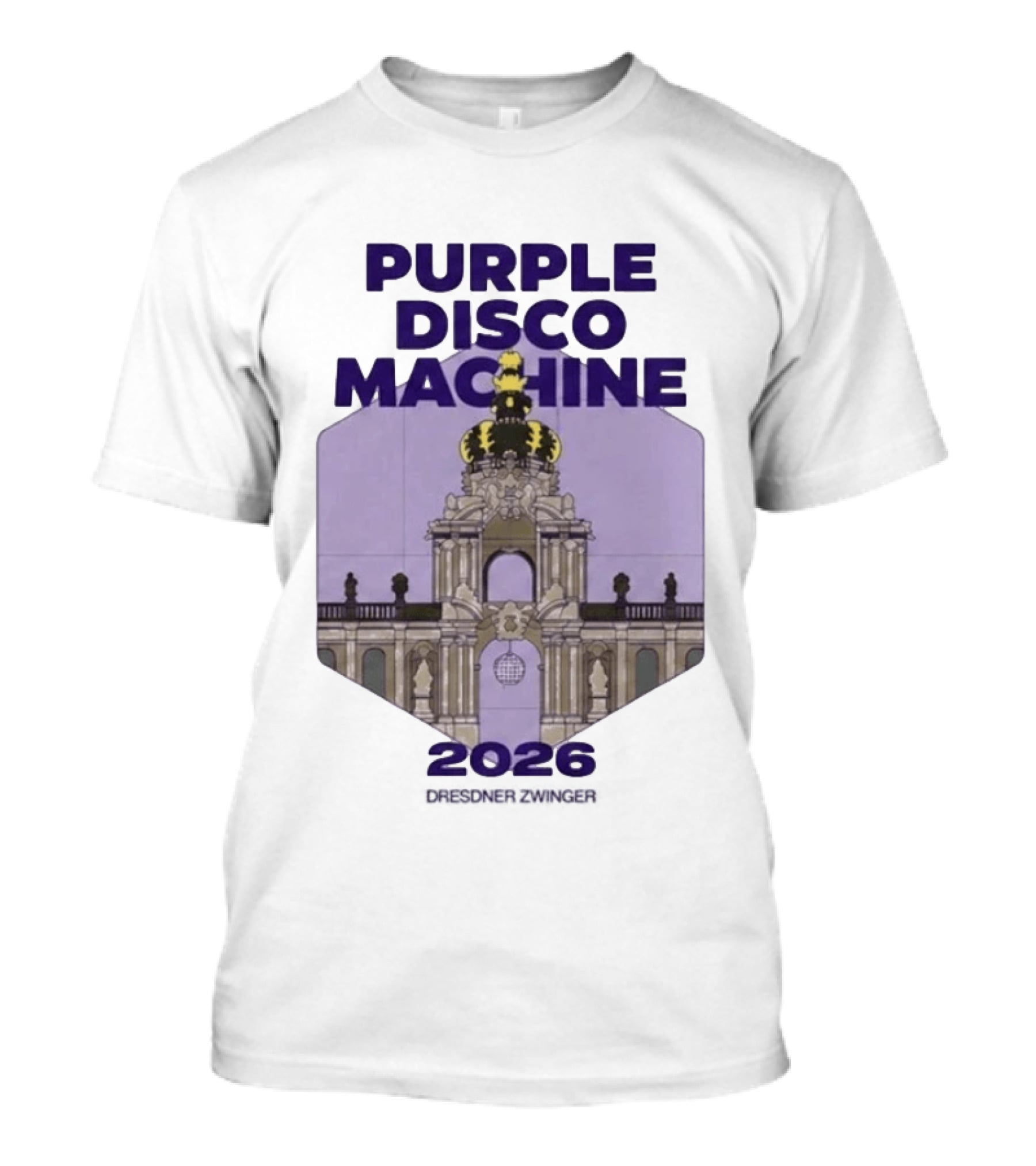 Purple Disco Machine 2026 Dresden Zwinger Vintage Architecture T-Shirt