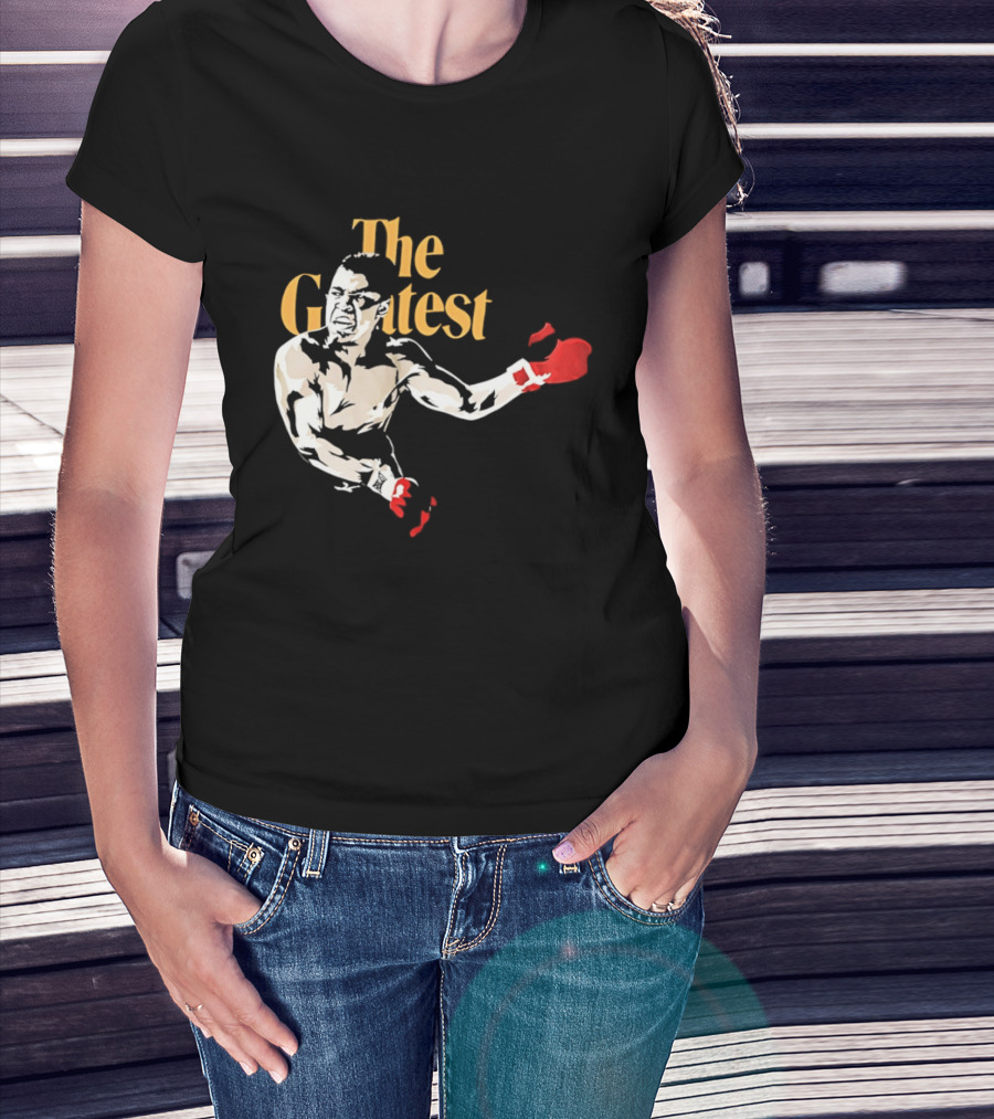 The Greatest Muhammad Ali Red Gloves Boxer T-Shirt