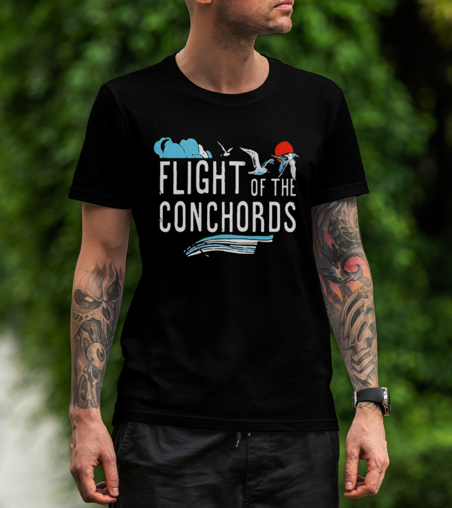 Flight Of The Conchords Santa Barbara Seagulls And Waves T-Shirt