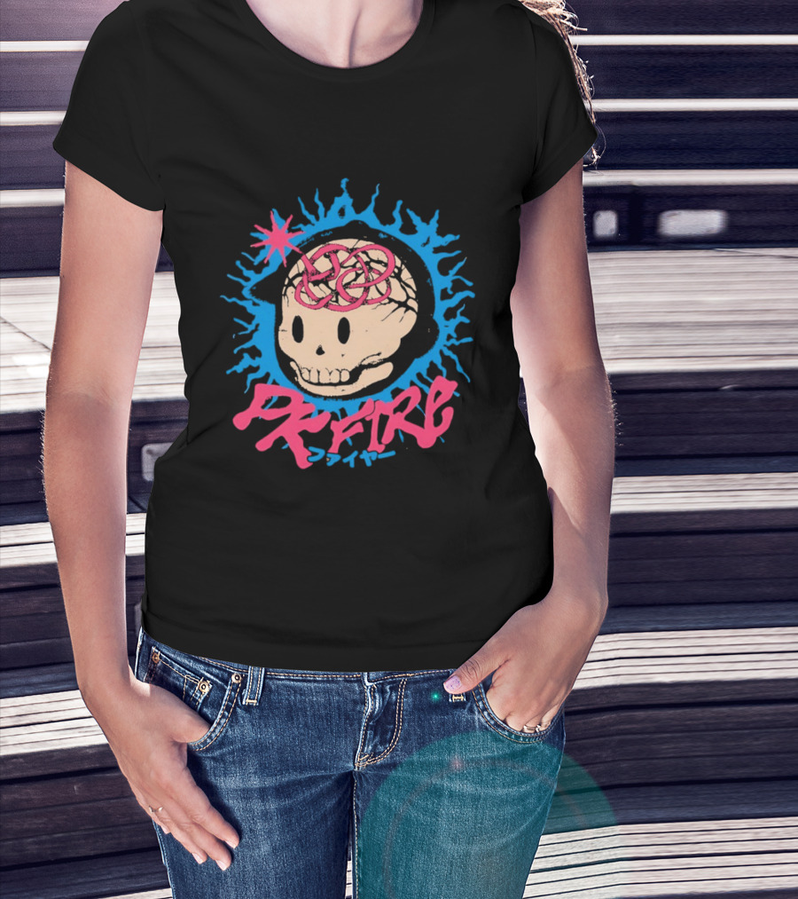 PK Fire Skull Art EarthBound Ness T-Shirt