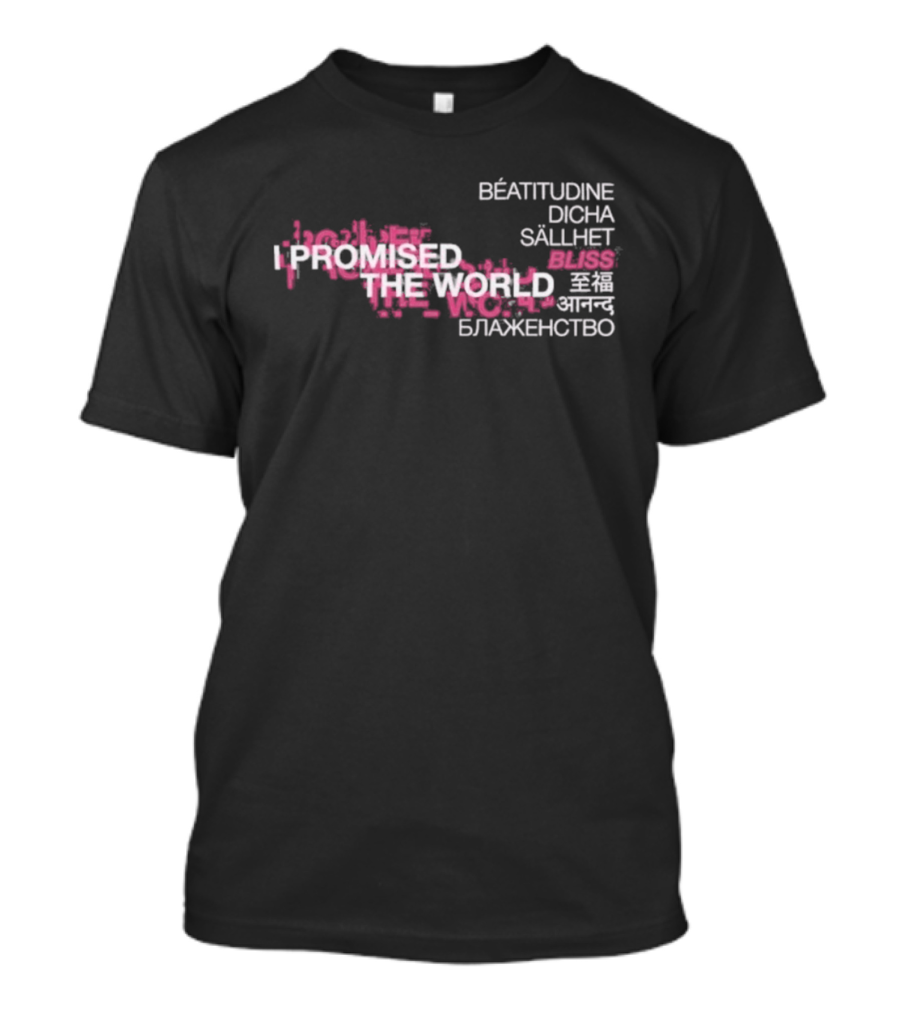 I Promised The World Beatitudine Dicha Sällhet Bliss Blazhenstvo T-Shirt