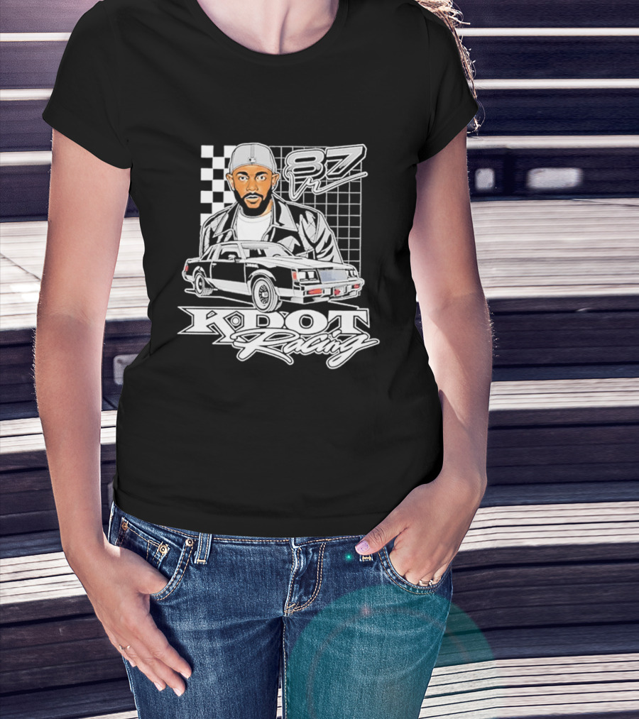Kendrick Lamar K DOT Racing Graphic F7 Car Checkerboard T-Shirt