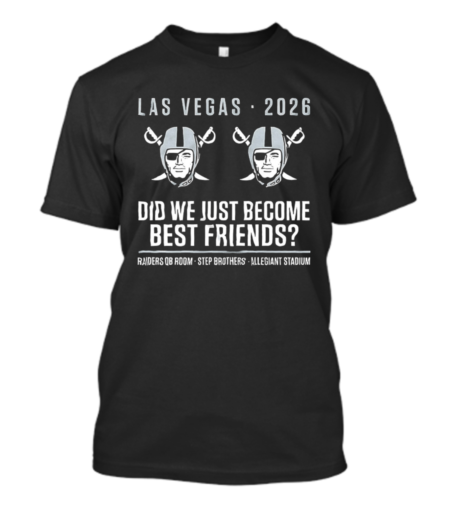 Las Vegas Raiders 2026 Step Brothers Allegiant Stadium Best Friends T-Shirt