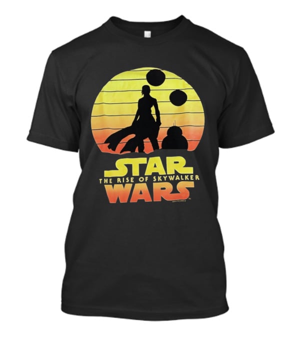 Star Wars The Rise Of Skywalker Silhouette Sunset Scene T-Shirt