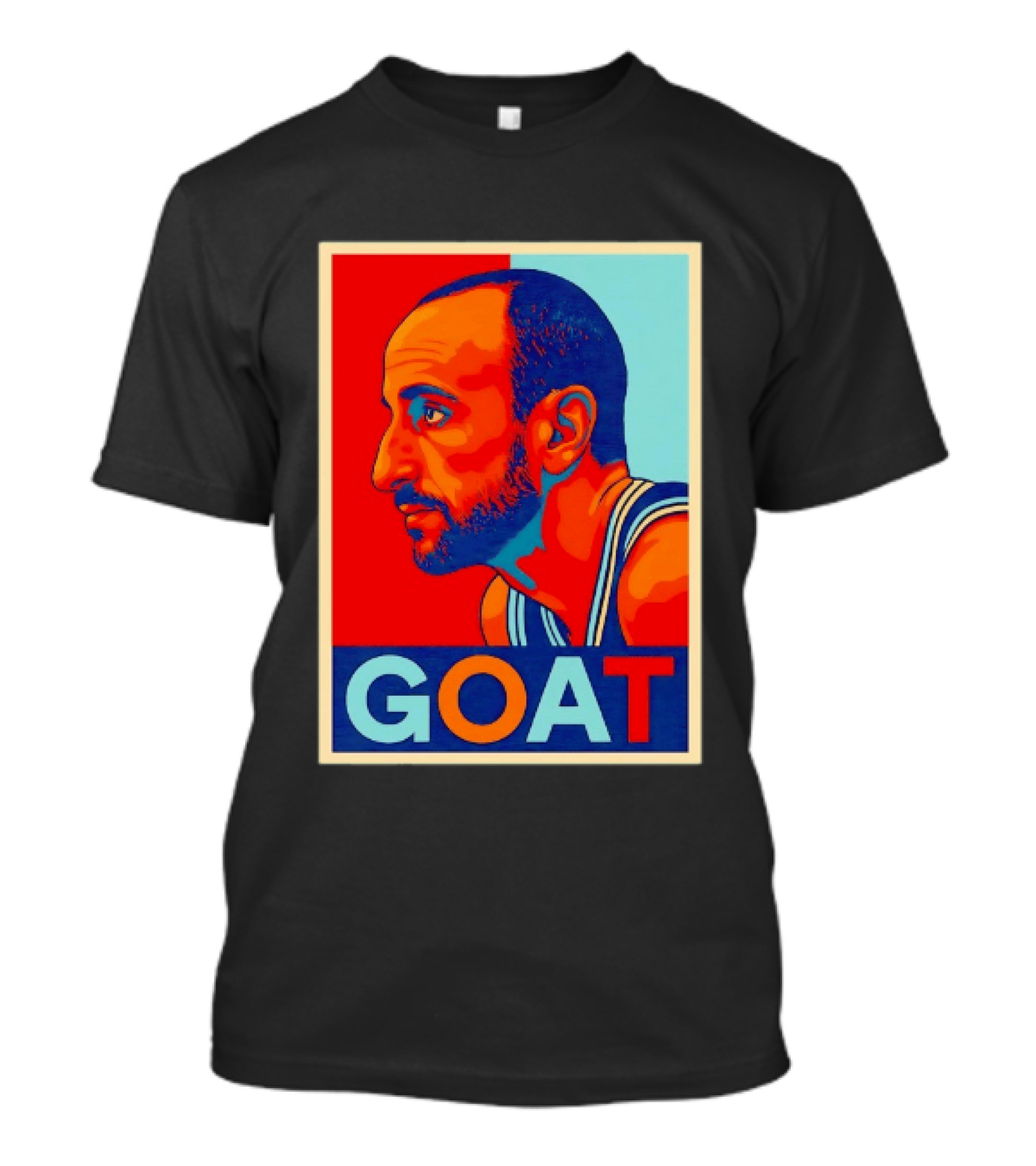 Manu Ginobili GOAT San Antonio Spurs 20 Retro Pop T-Shirt