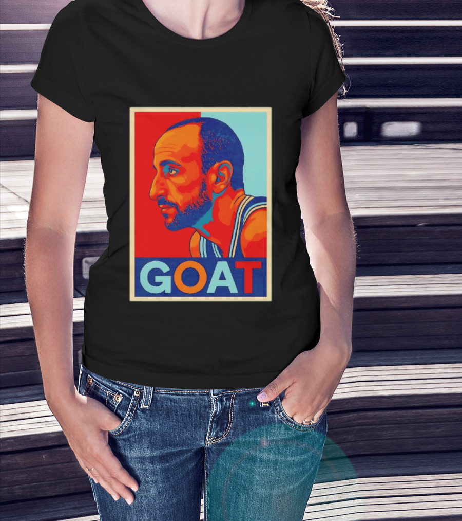 Manu Ginobili GOAT San Antonio Spurs 20 Retro Pop T-Shirt