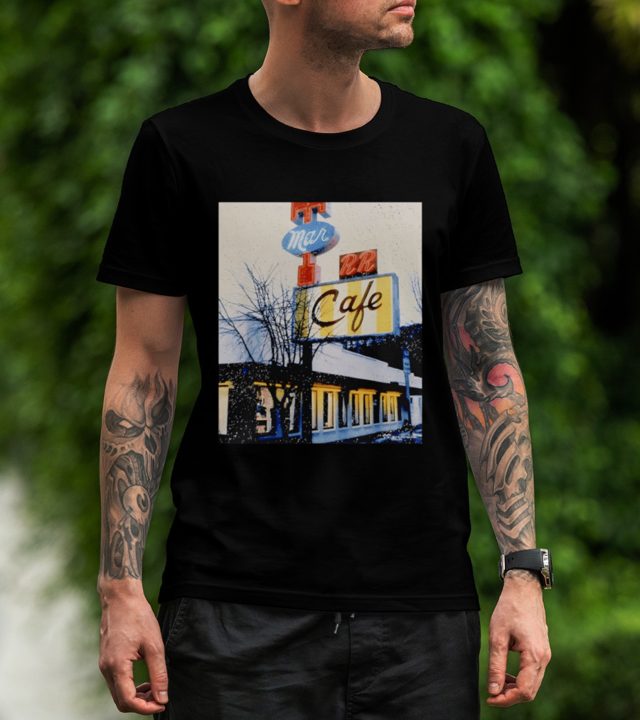 Twin Peaks Mar RR Cafe Sign Iconic Diner Scene T-Shirt