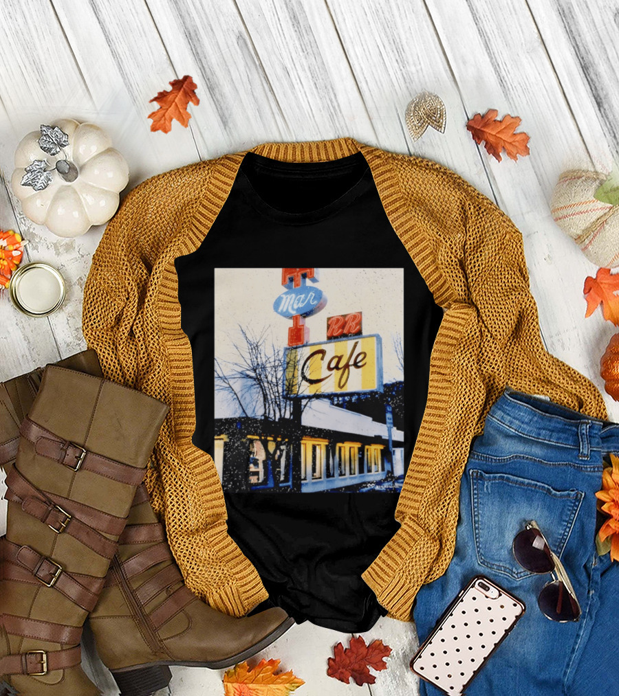 Twin Peaks Mar RR Cafe Sign Iconic Diner Scene T-Shirt