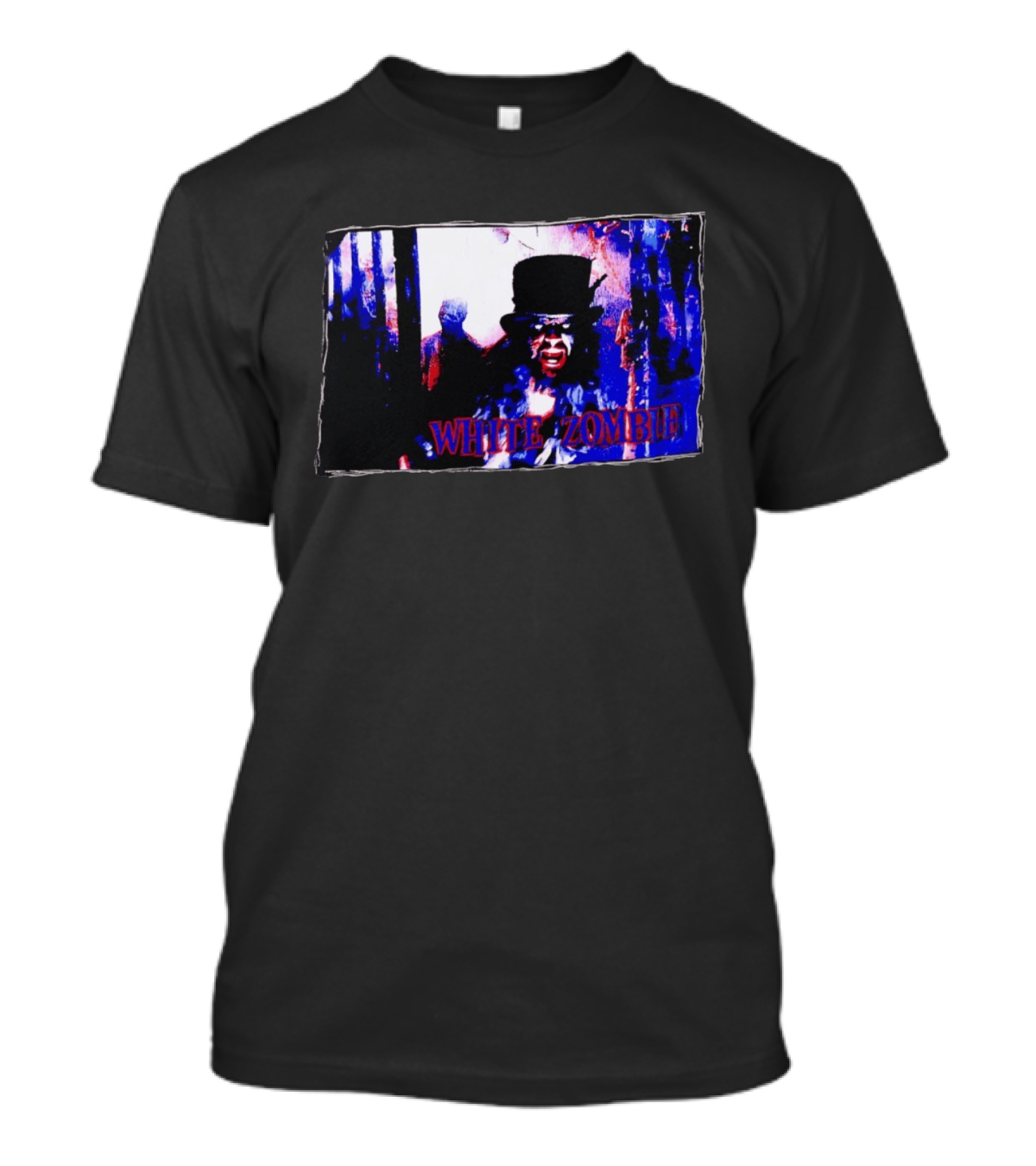 White Zombie Horror Aesthetic Band Cover T-Shirt