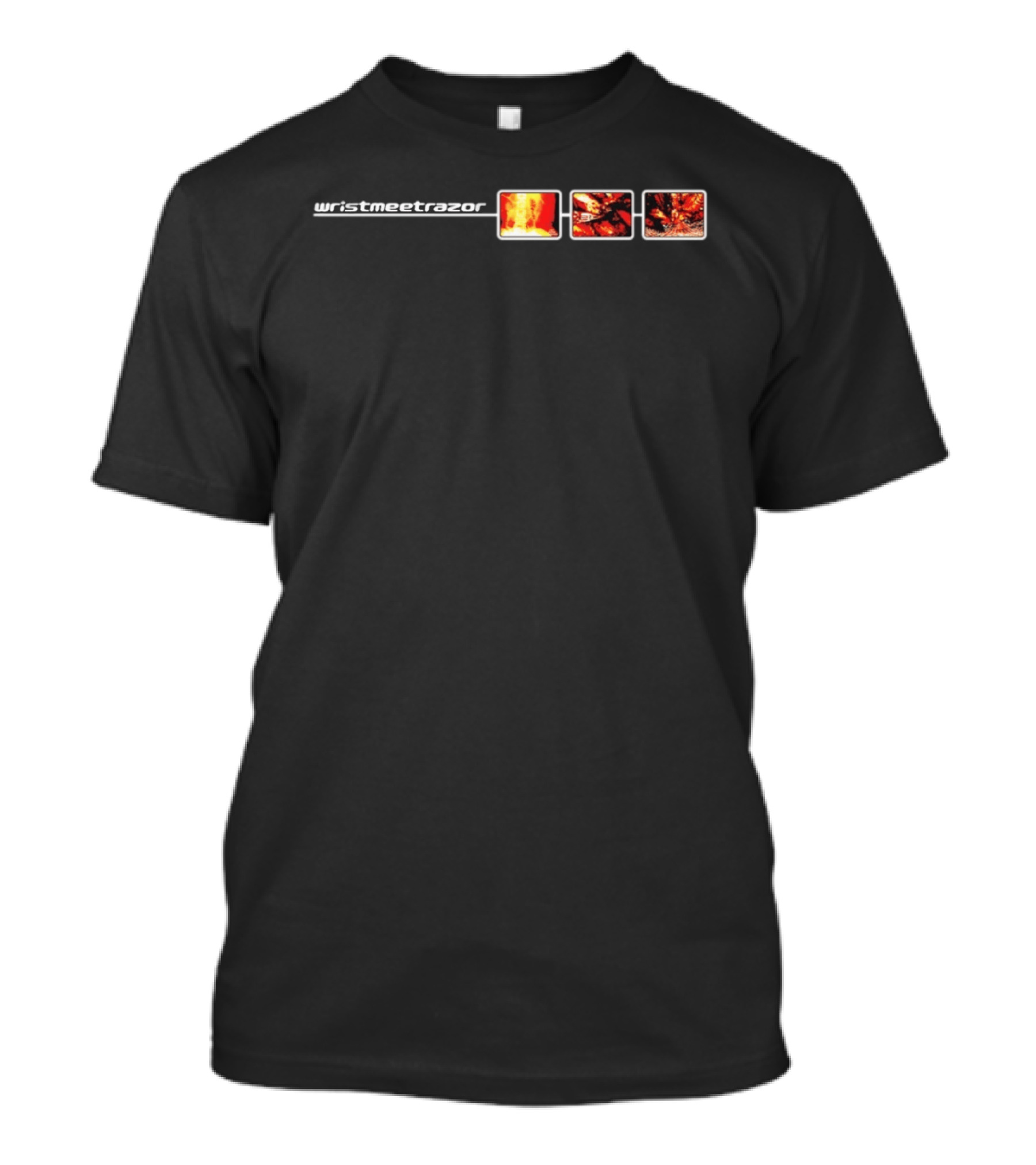 Wristmeetrazor Band Art Abstract Fiery T-Shirt